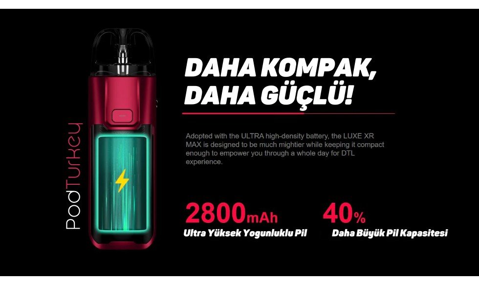 Vaporesso Luxe XR Max Güçlü ve Kompak Tasarıma sahip esigara satın al